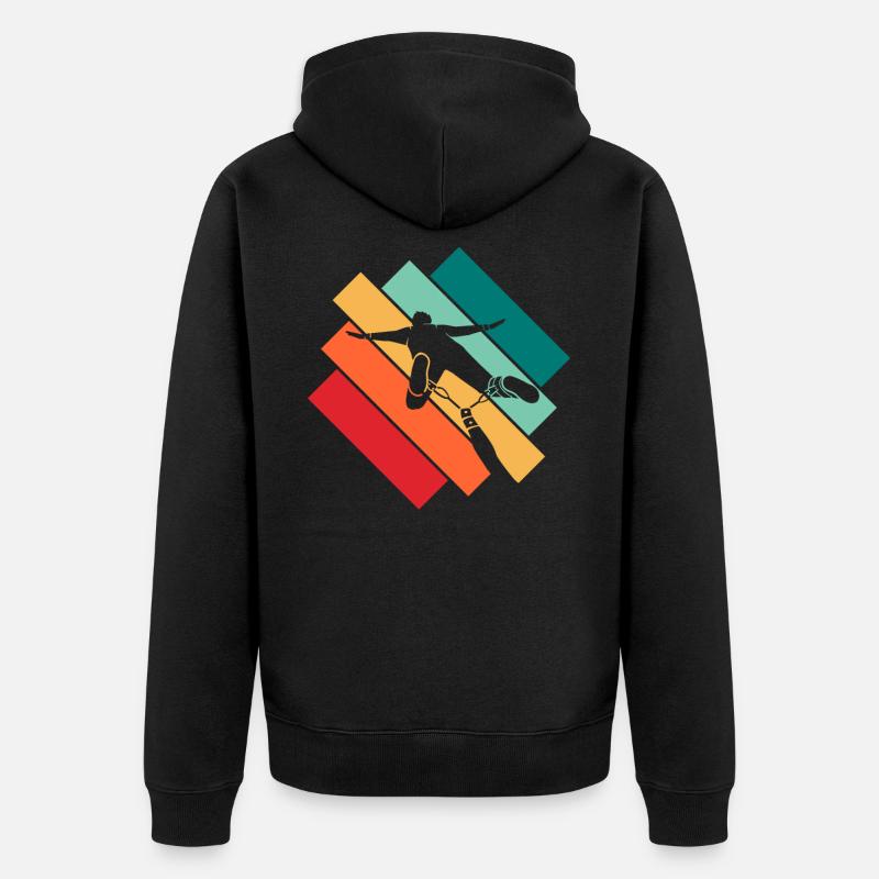 Bungee Jumping - Unisex Premium Bio Zip Hoodie - Schwarz