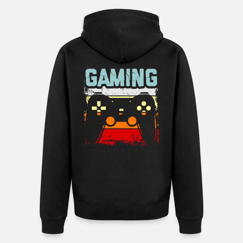 Jeux informatiques - Veste à capuche bio Premium Unisexe - noir