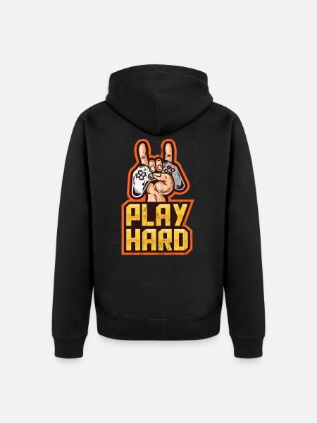 Computer Gaming - Unisex Premium Organic Zip Hoodie - black