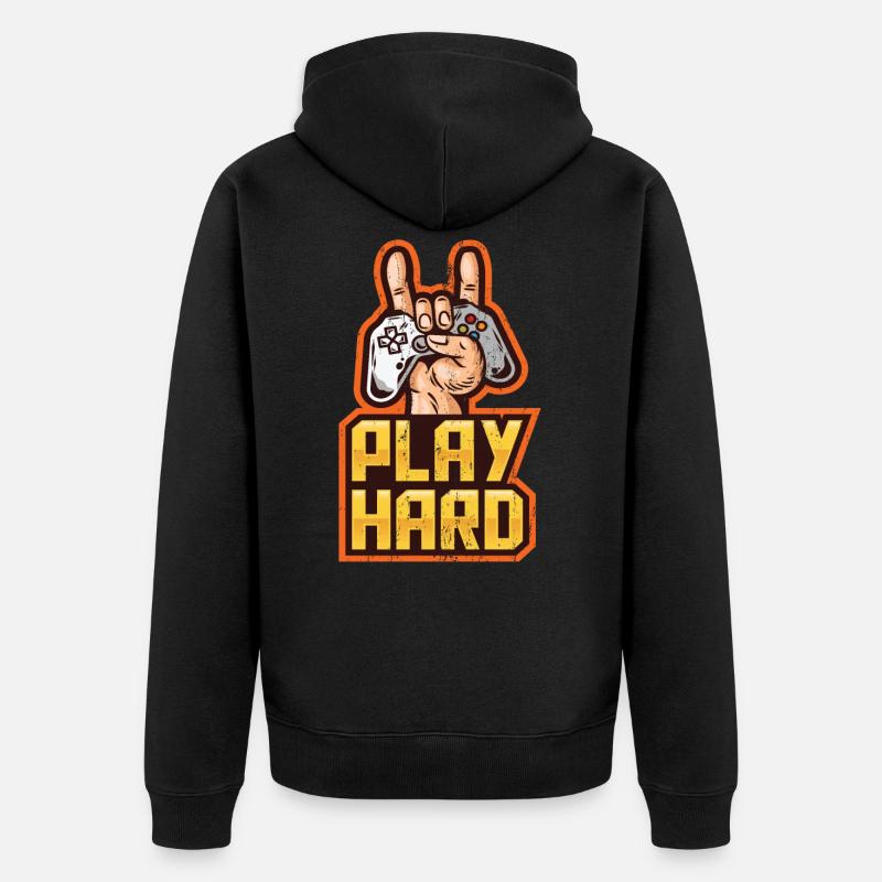Computer Gaming - Veste à capuche bio Premium Unisexe - noir