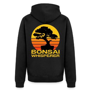 Bonsai Whisperer - Veste à capuche bio Premium Unisexe - noir - Dos - Nico (187cm)
