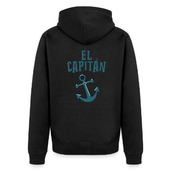 El Capitán - Veste à capuche bio Premium Unisexe - noir - Dos - Nico (187cm)