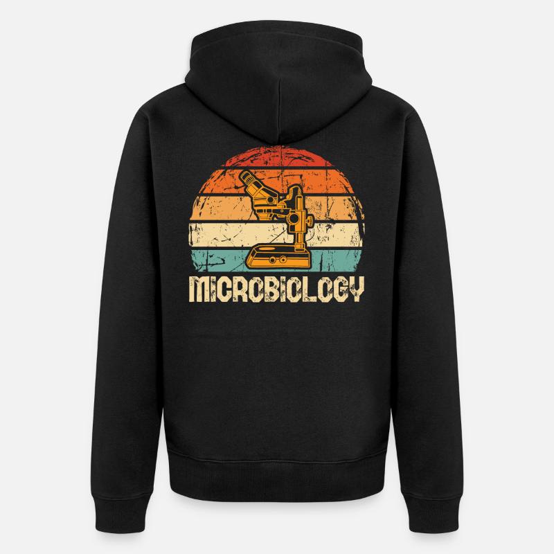 microbiologie - Veste à capuche bio Premium Unisexe - noir