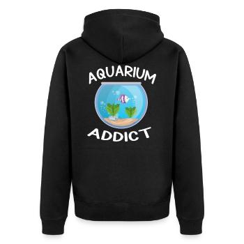 Aquarium - Veste à capuche bio Premium Unisexe - noir - Dos - Nico (187cm)