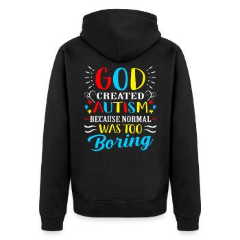 Autism Awarenesss Respect cadeau de chemise - Veste à capuche bio Premium Unisexe - noir - Dos - Nico (187cm)