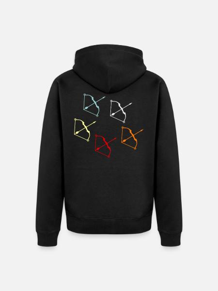 Archery - Unisex Premium Organic Zip Hoodie - black