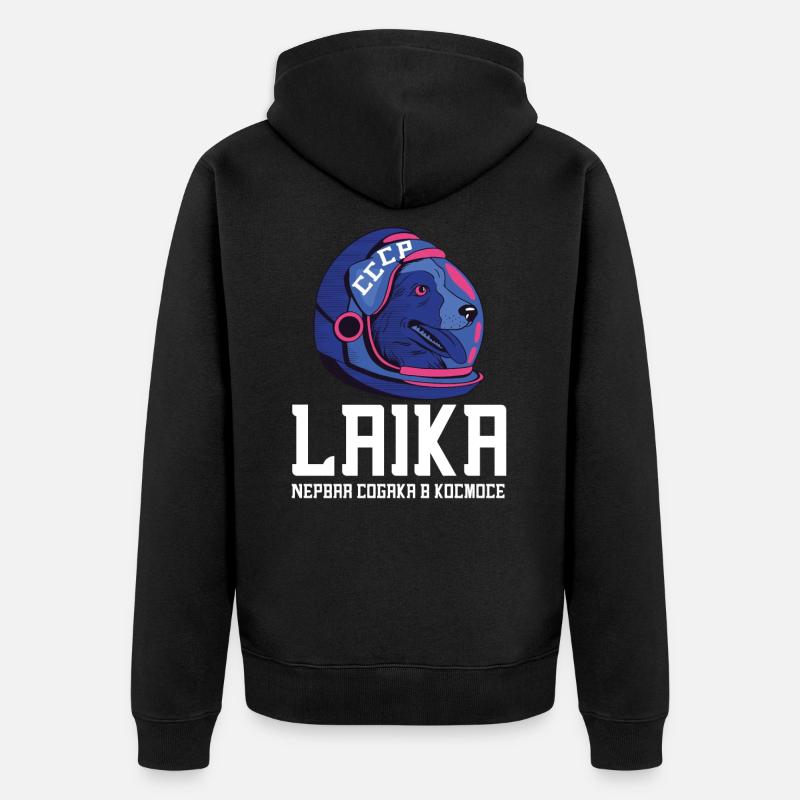 Spoutnik Conception de l’espace - Veste à capuche bio Premium Unisexe - noir