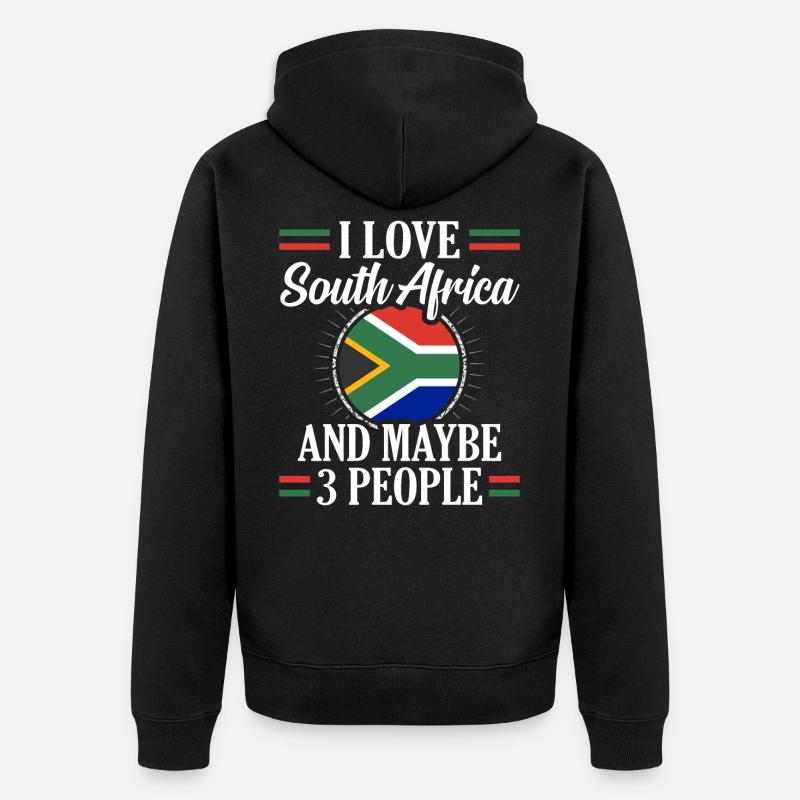 Afrique du Sud - Veste à capuche bio Premium Unisexe - noir