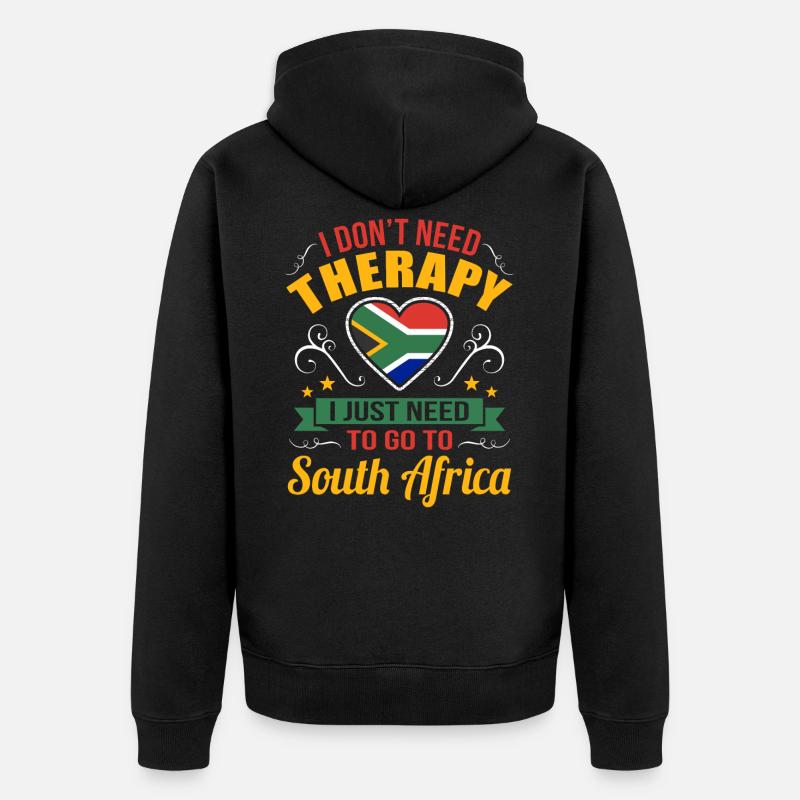 Afrique du Sud - Veste à capuche bio Premium Unisexe - noir
