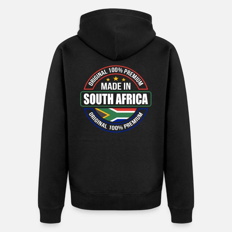 Afrique du Sud - Veste à capuche bio Premium Unisexe - noir