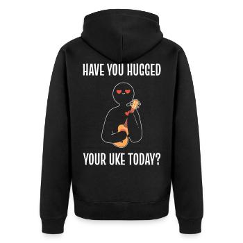 Ukulele - Veste à capuche bio Premium Unisexe - noir - Dos - Nico (187cm)
