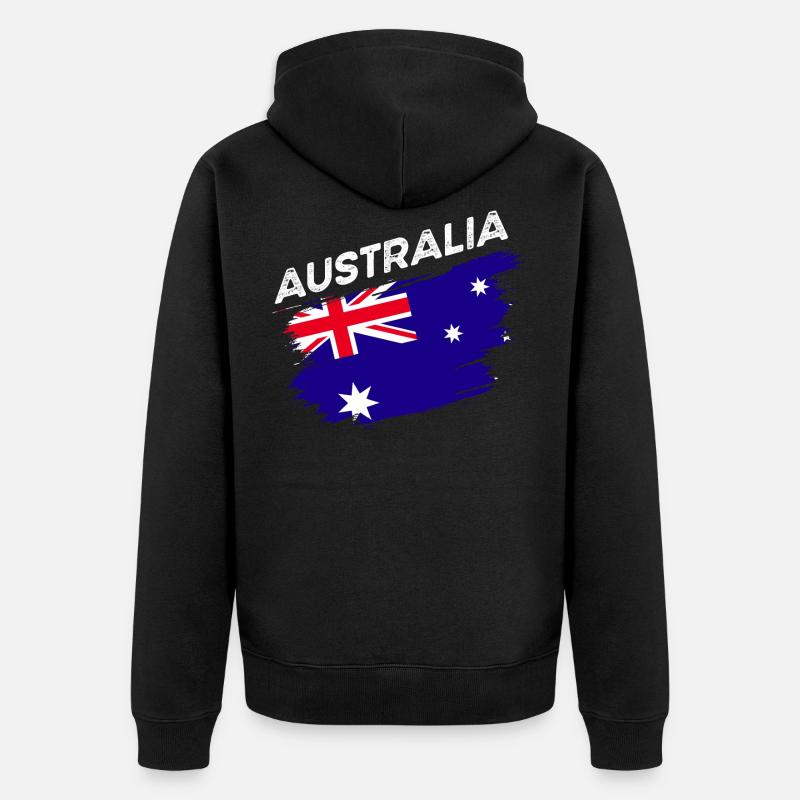 Australie - Veste à capuche bio Premium Unisexe - noir