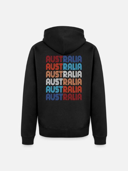 Australia - Unisex Premium Organic Zip Hoodie - black