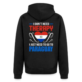 Paraguay - Veste à capuche bio Premium Unisexe - noir - Dos - Nico (187cm)