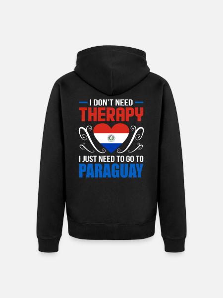 Paraguay - Unisex Premium Organic Zip Hoodie - black
