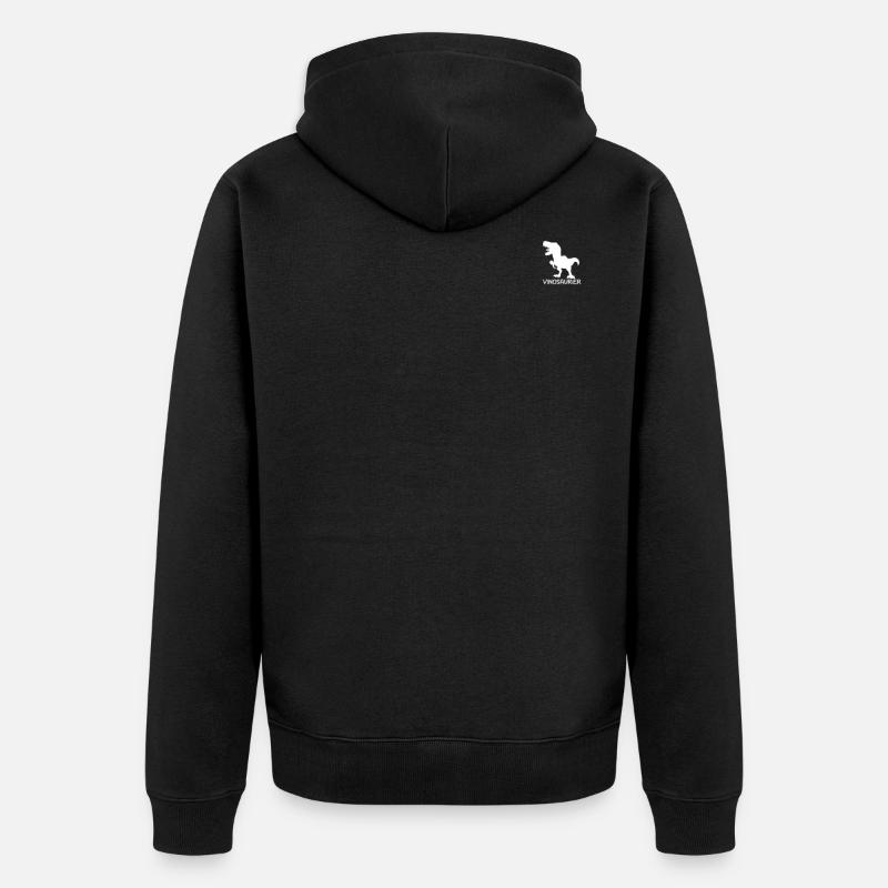 Vinosaure - Veste à capuche bio Premium Unisexe - noir