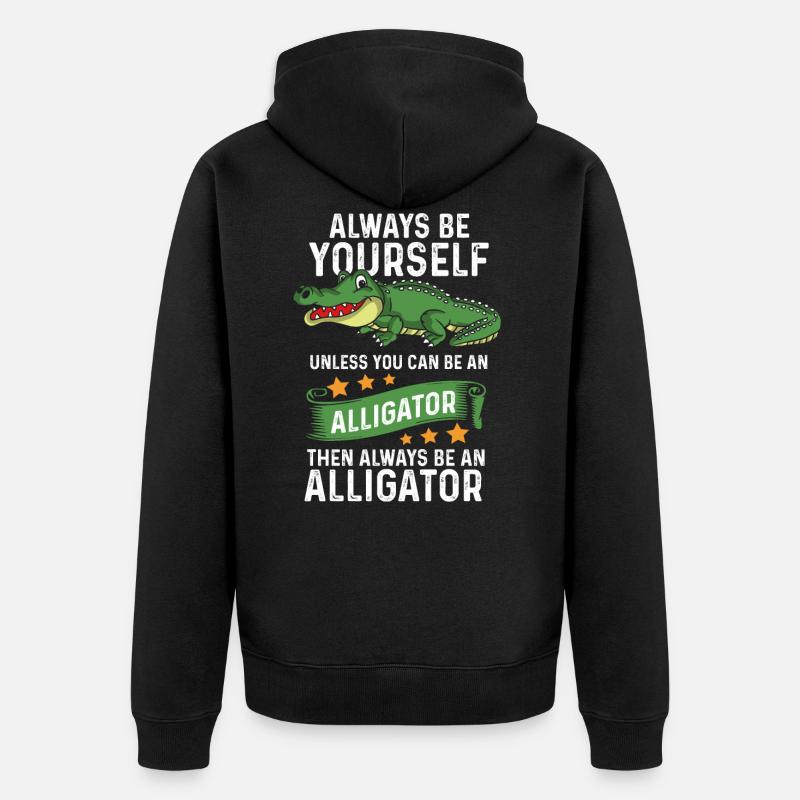 Alligator - Veste à capuche bio Premium Unisexe - noir