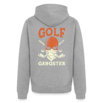 Golf - Veste à capuche bio Premium Unisexe - gris chiné - Dos - Nico (187cm)