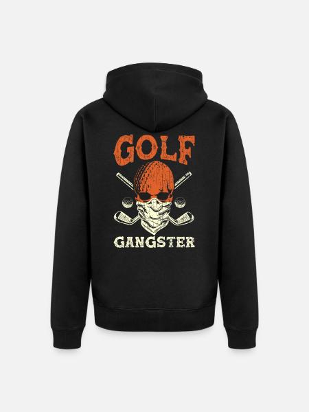 gulf - Unisex Premium Organic Zip Hoodie - black
