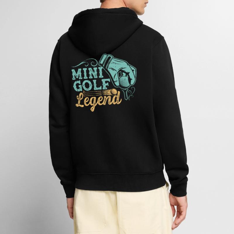 Golf Golfer Golf Course Gift Unisex Premium Organic Zip Hoodie