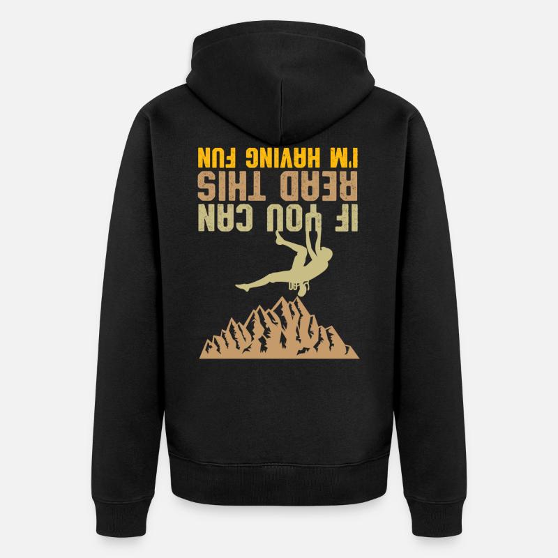 Escalade - Veste à capuche bio Premium Unisexe - noir