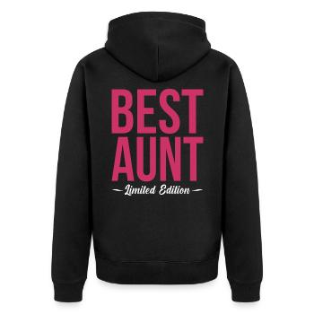 tante - Veste à capuche bio Premium Unisexe - noir - Dos - Nico (187cm)
