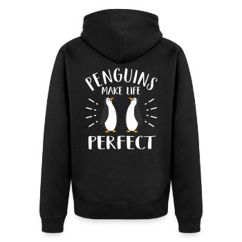 Pingouin - Veste à capuche bio Premium Unisexe - noir - Dos - Nico (187cm)