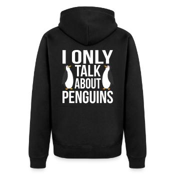 Pingouin - Veste à capuche bio Premium Unisexe - noir - Dos - Nico (187cm)