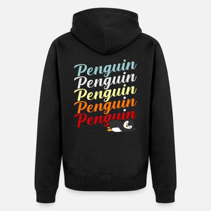 Pingouin - Veste à capuche bio Premium Unisexe - noir