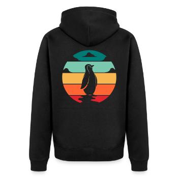 Pingouin - Veste à capuche bio Premium Unisexe - noir - Dos - Nico (187cm)
