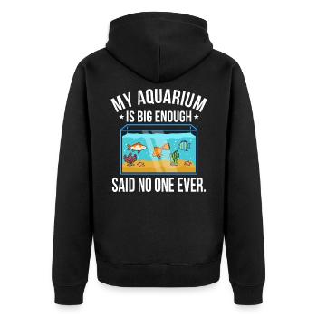 Aquarium - Veste à capuche bio Premium Unisexe - noir - Dos - Nico (187cm)