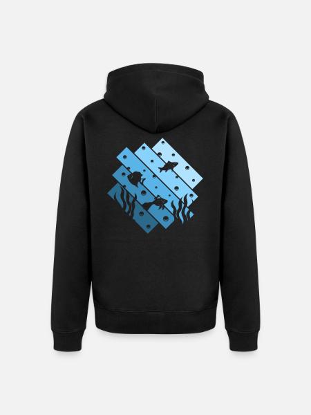 Aquarium - Veste à capuche bio Premium Unisexe - noir