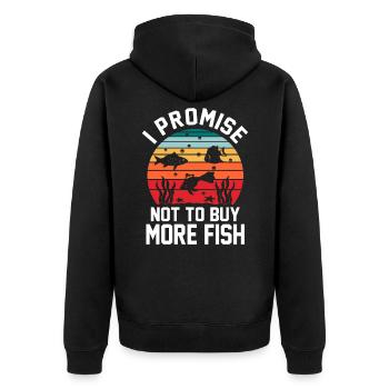 Aquarium - Veste à capuche bio Premium Unisexe - noir - Dos - Nico (187cm)