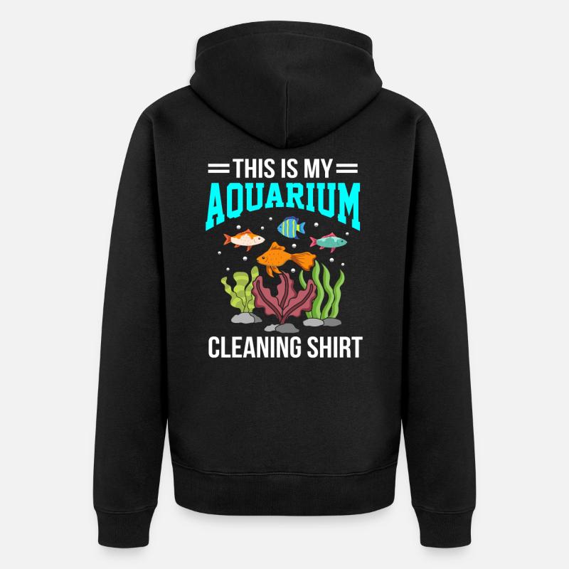Aquarium poisson cadeau keeper - Veste à capuche bio Premium Unisexe - noir
