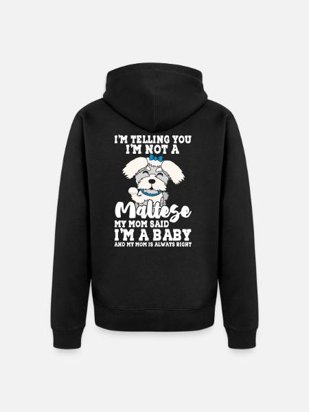 Malteser - Unisex Premium Bio Zip Hoodie - Schwarz