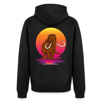Mammut - Unisex Premium Bio Zip Hoodie - Schwarz - Hinten - Nico (187cm)