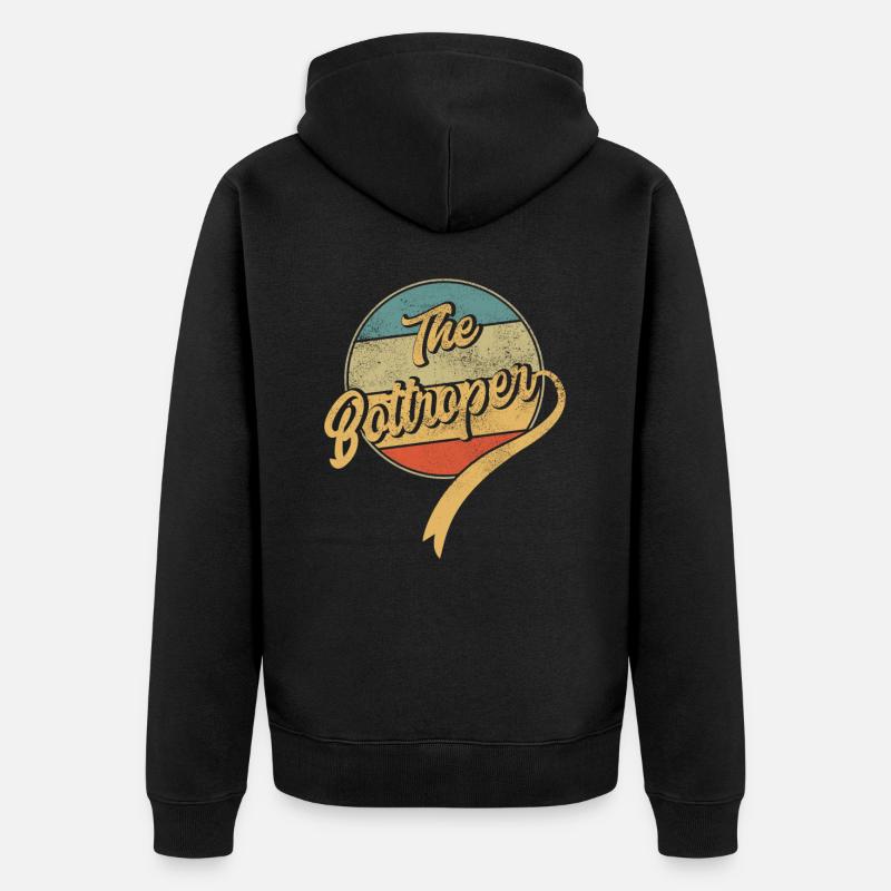 The Bottroper - Unisex Premium Bio Zip Hoodie - Schwarz