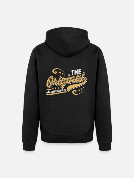 The original Braunschweiger - Unisex Premium Bio Zip Hoodie - Schwarz
