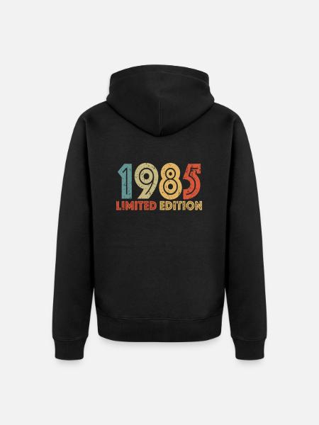 Limited edition 1985 - Unisex Premium Organic Zip Hoodie - black
