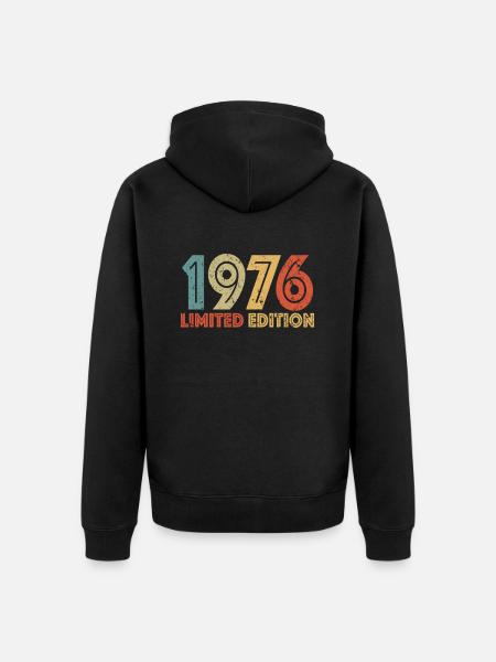 Limited Edition 1976 - Unisex Premium Organic Zip Hoodie - black