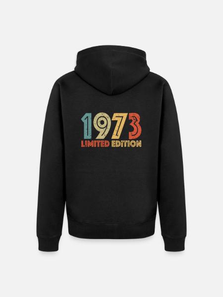 Limited Edition 1973 - Unisex Premium Organic Zip Hoodie - black