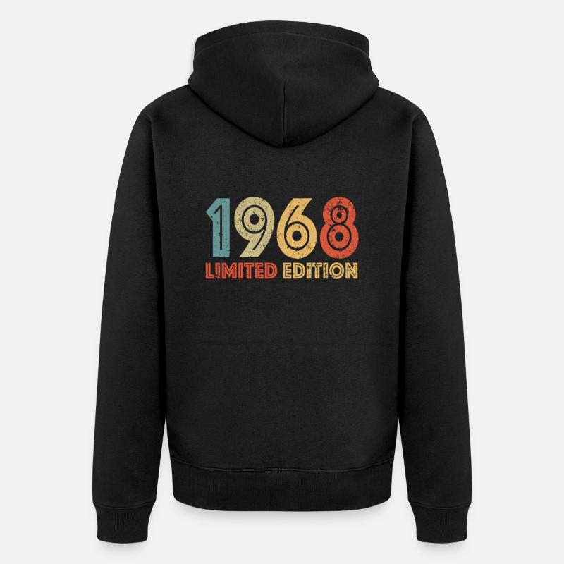 Limited Edition 1968 - Veste à capuche bio Premium Unisexe - noir
