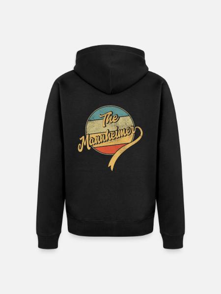 The Mannheimer - Unisex Premium Bio Zip Hoodie - Schwarz