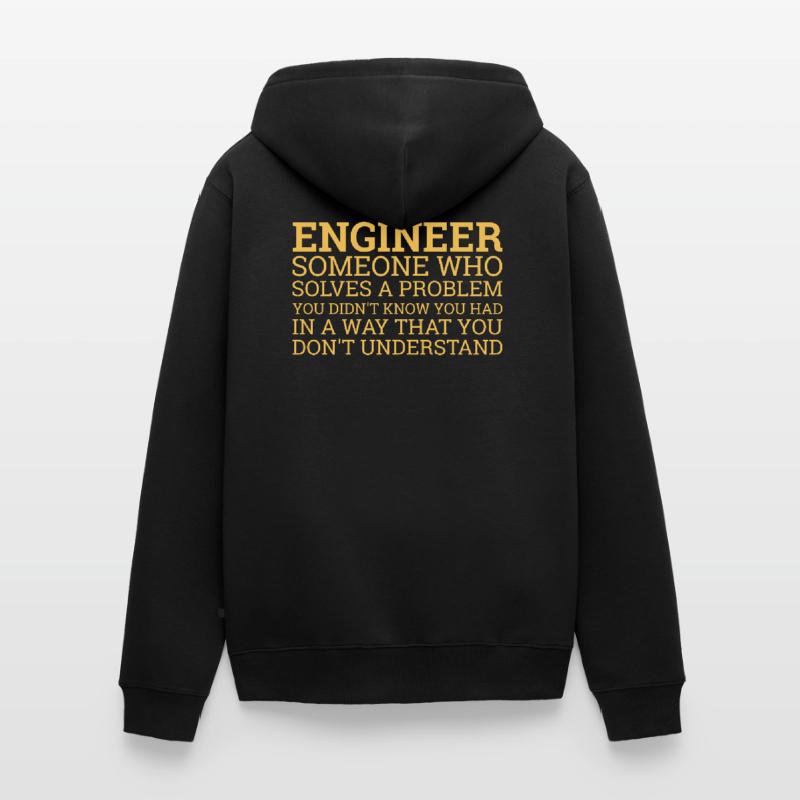 "Engineer Solve Problems" | Engineer Unisex Premium Organic Zip Hoodie