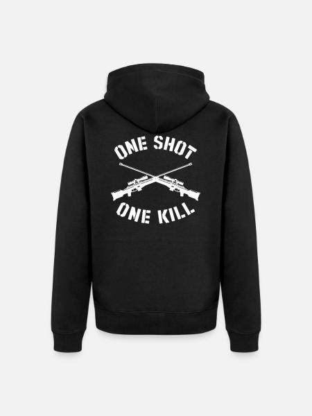 Sniper - Veste à capuche bio Premium Unisexe - noir