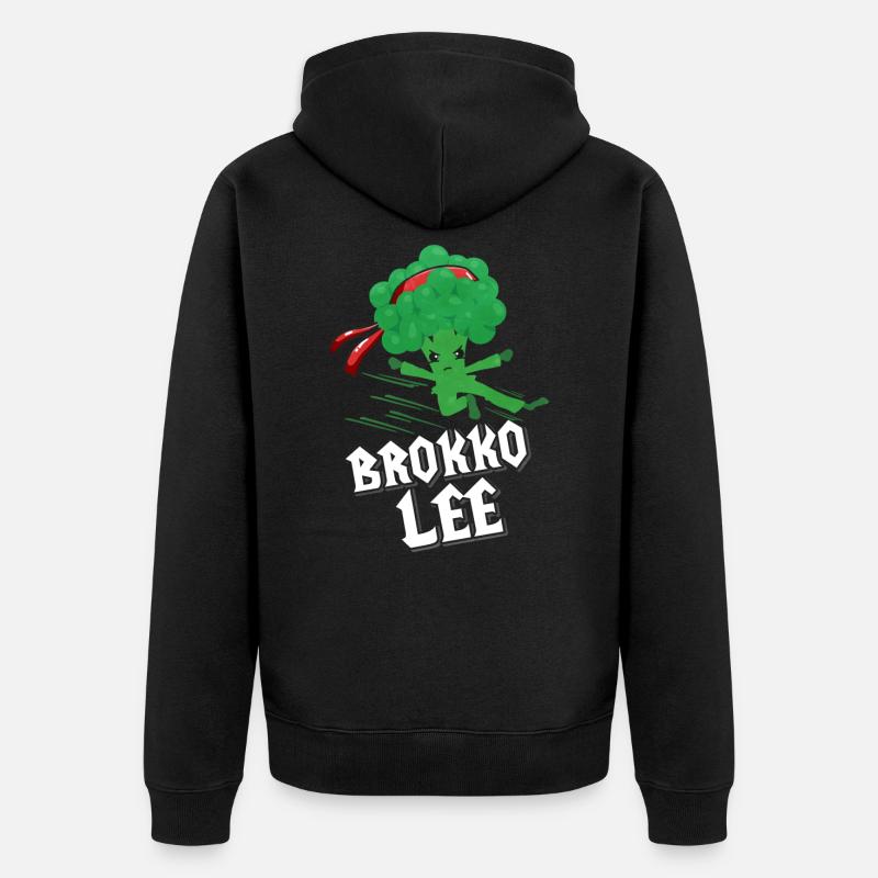 Brocolis - Veste à capuche bio Premium Unisexe - noir