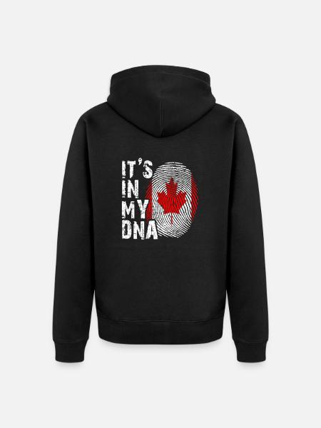 It's in my DNA Canada - Unisex Premium Organic Zip Hoodie - black