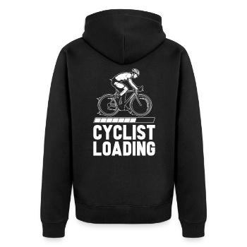 Vélo de route Vélo de route Cyclisme Cycliste - Veste à capuche bio Premium Unisexe - noir - Dos - Nico (187cm)