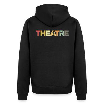 Théâtre Rétro Théâtre Vintage - Veste à capuche bio Premium Unisexe - noir - Dos - Nico (187cm)