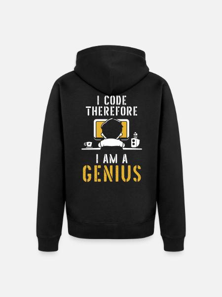 Programmierer Coder Software Entwickler - Unisex Premium Bio Zip Hoodie - Schwarz